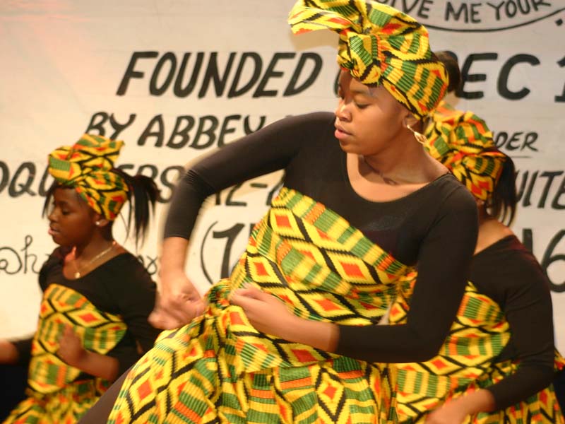 African Dancers doing a live performance 2005 