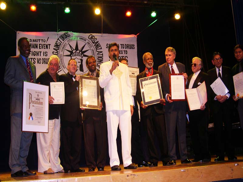 Dr.Abbey honored by Govt Officials 2005 