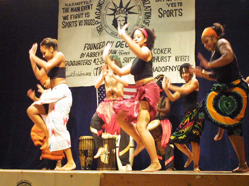 African Dancers doing a live performance 2003 