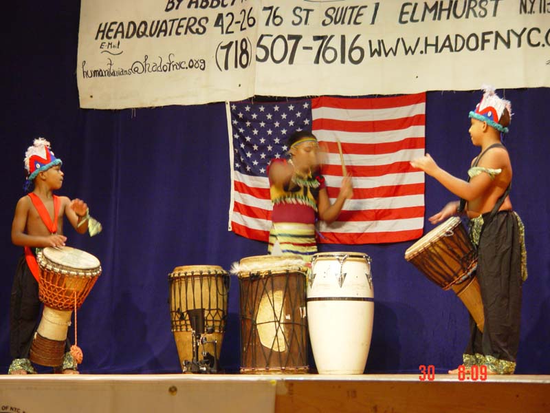 African youth Drummers Performing at Gala 2001 