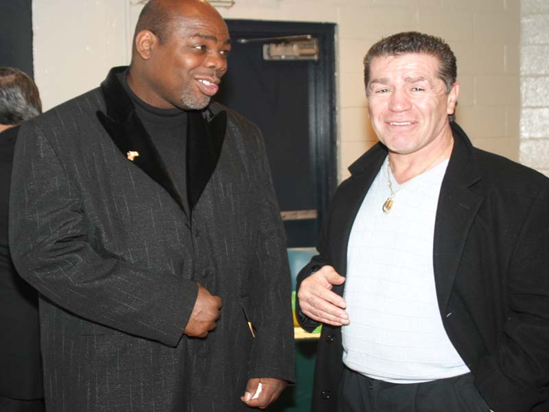 Boxing Greats Iran Barkley & Vito Anterfermo at Gala 2003 