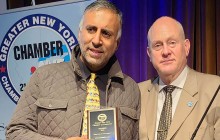 Dr Abbey Honored with the Humanitarian of the year award  by Greater  NY Chamber of Commerce -2021